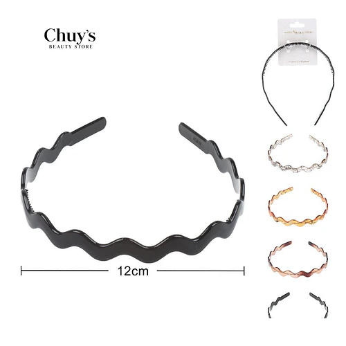 Cintillos de Plástico Ondulados - Chuys Beautys | Chuy's Beautys