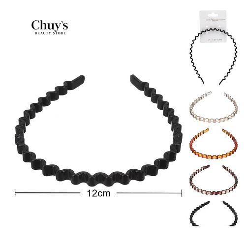 Cintillos de Plástico Ondulados - Chuys Beautys | Chuy's Beautys