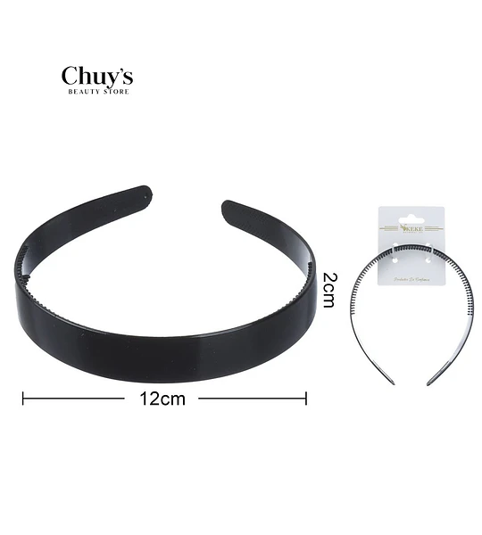 Cintillo plástico negro 12 cm