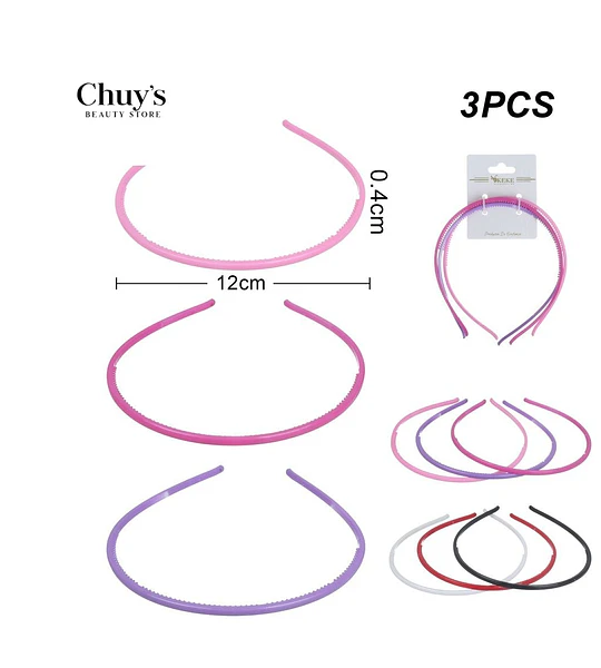 Cintillos Plásticos 3 Pcs