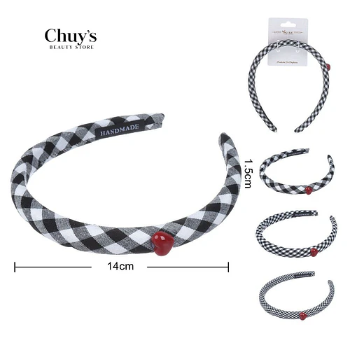 Cintillo Estampado a Cuadros - Chuys Beautys | Chuy's Beautys