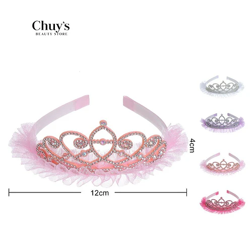 Cintillo de niña con corona - Chuys Beautys | Chuy's Beautys
