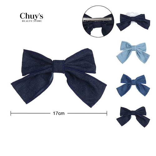 Pinche con lazos de jeans - Chuys Beautys | Chuy's Beautys
