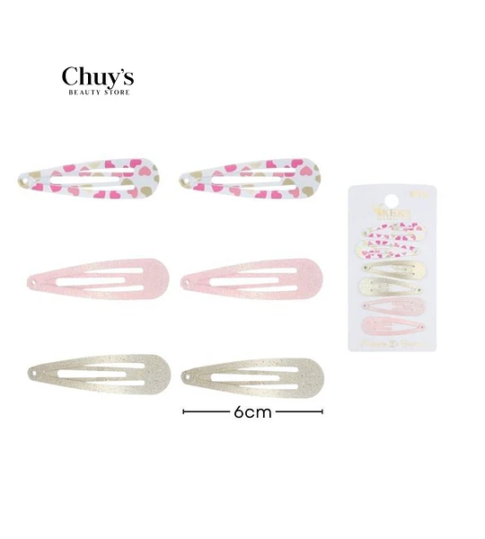 Set de Pinches 6PCS 6CM