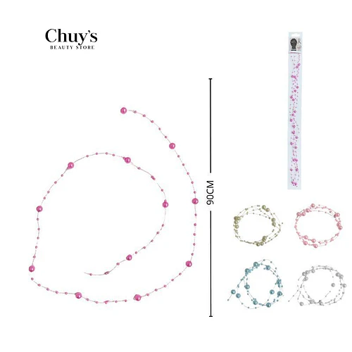 Diadema de Perlas Coloridas - Chuys Beautys | Chuy's Beautys