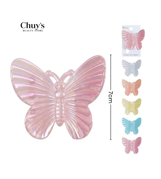 Pinza mariposa de colores