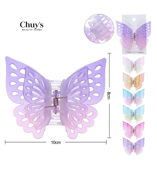Pinza mariposa de plástico