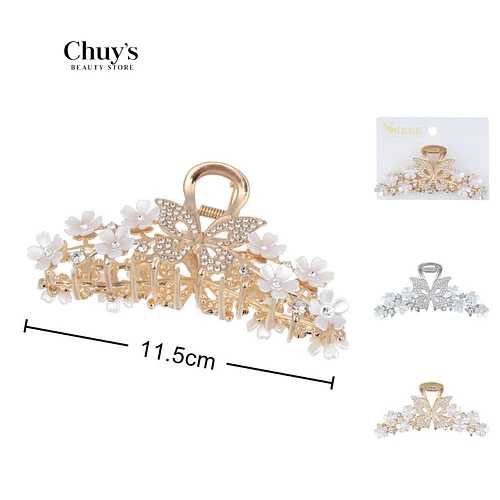 Ganchetas en Acero con Brillos - Chuys Beautys | Chuy's Beautys