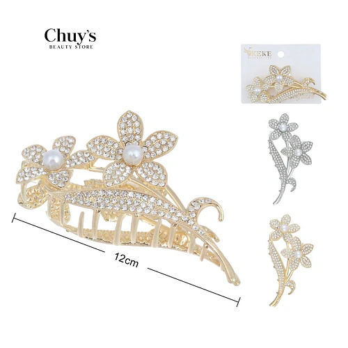 Ganchetas de acero con brillos - Chuys Beautys | Chuy's Beautys
