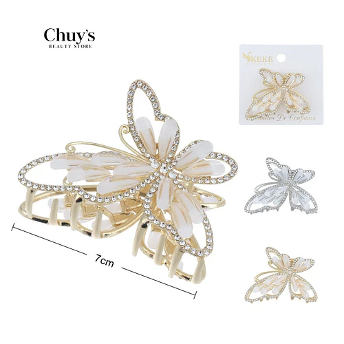 Ganchetas de Acero Mariposas - Chuys Beautys | Chuy's Beautys