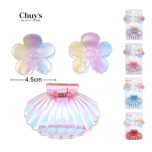 Mini Ganchetas Coloridas - Chuys Beautys | Chuy's Beautys
