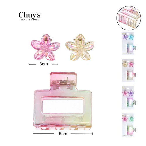 Ganchos de Flores Coloridos - Chuys Beautys | Chuy's Beautys