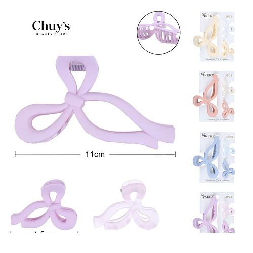 Set 3 Gancheras Grandes - Chuys Beautys | Chuy's Beautys