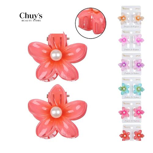 Ganchos Hawaiianas Florales - Chuys Beautys | Chuy's Beautys