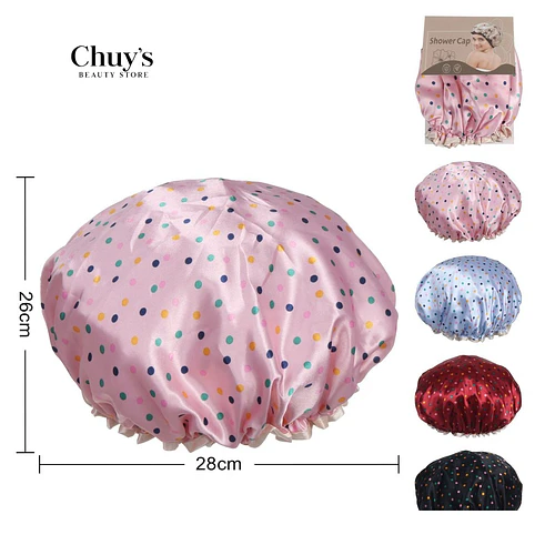 Gorro de Ducha Doble Capa Estampados 26*28cm - Chuys Beautys | Chuy's Beautys