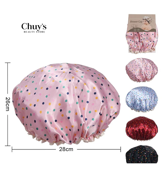 Gorro de Ducha Doble Capa Estampados 26*28cm