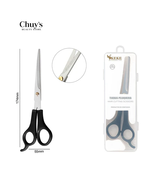 Tijera de cabello acero inoxidable