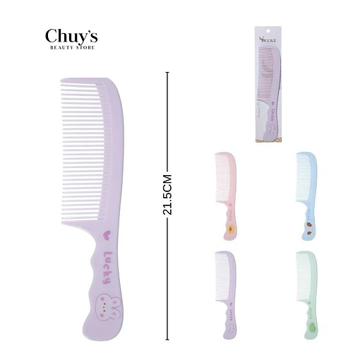 Peine plástico colorido 21.5 cm - Chuys Beautys | Chuy's Beautys