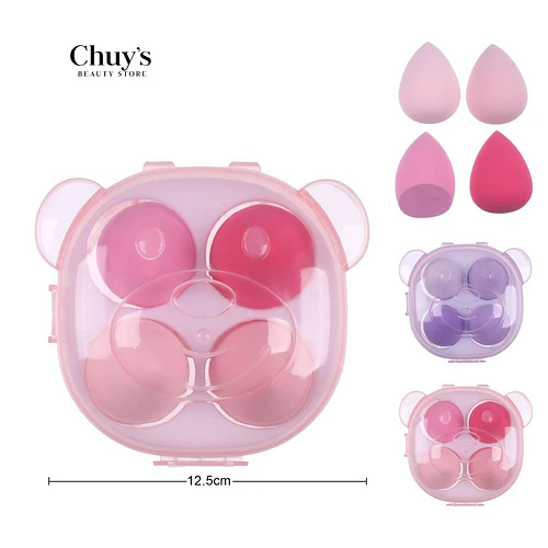 Esponjas de Maquillaje 4Pcs 8.5*6cm - Chuys Beautys | Chuy's Beautys