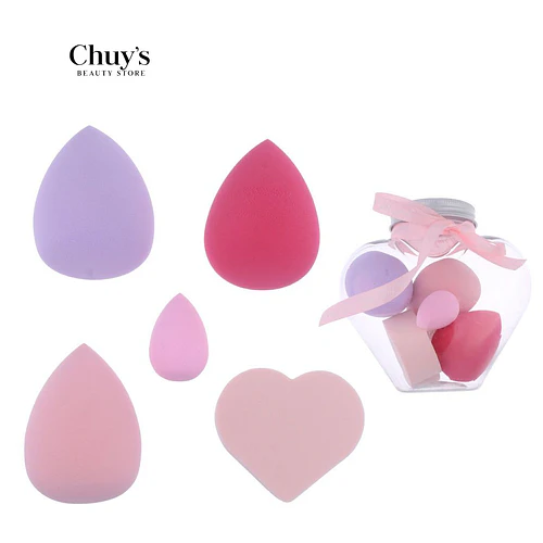 Esponjas de Maquillaje 5 Pcs - Chuys Beautys | Chuy's Beautys