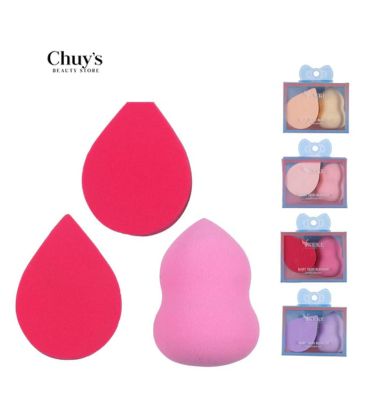 Esponjas de Maquillaje 3 Pcs