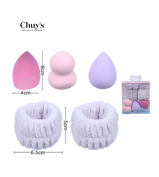 Esponjas de Maquillaje 5 Pcs