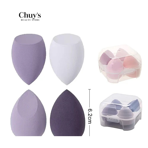 Esponjas Beauty Blender 4Pcs - Chuys Beautys | Chuy's Beautys