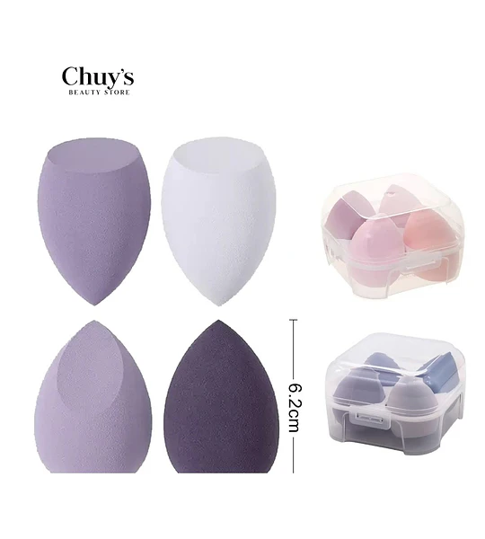 Esponjas Beauty Blender 4Pcs
