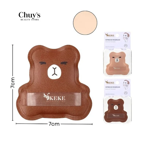 Esponja Facial Forma Oso - Chuys Beautys | Chuy's Beautys