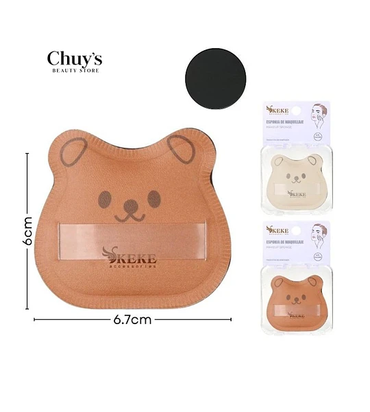 Esponja de Maquillaje con Forma de Oso