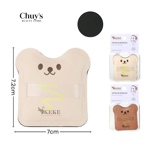 Esponja de Maquillaje Tipo Oso - Chuys Beautys | Chuy's Beautys
