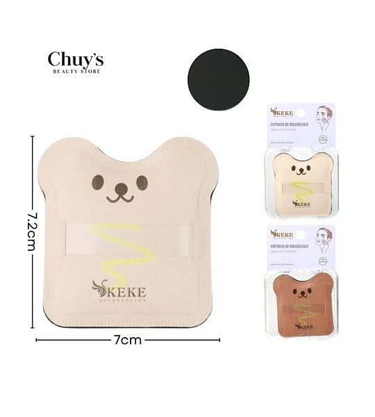 Esponja de Maquillaje Tipo Oso