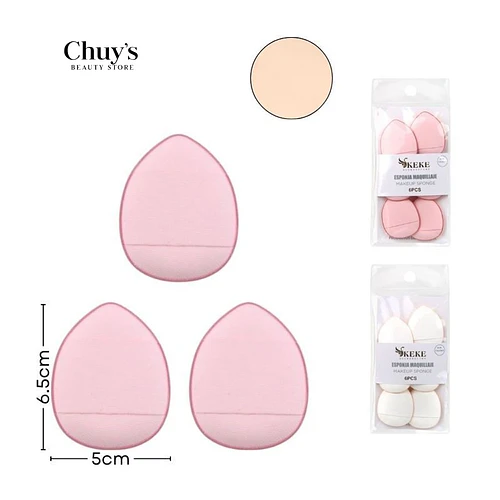 Set de Mini Esponjas de Maquillaje 6Pcs - Chuys Beautys | Chuy's Beautys