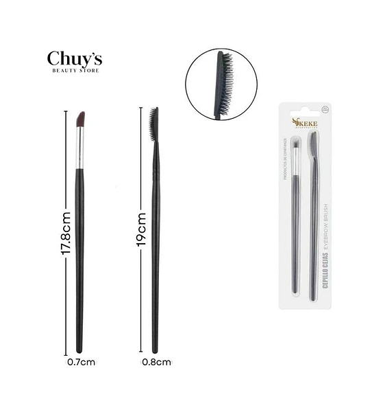 Brochas para pestañas y ojos 2pcs