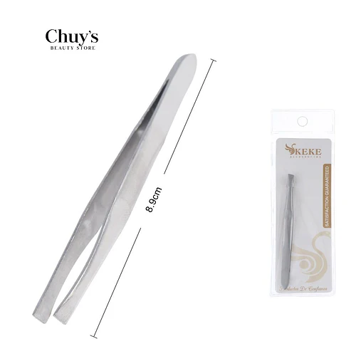 Pinzas de Cejas Acero Inoxidables 8.9cm - Chuys Beautys | Chuy's Beautys