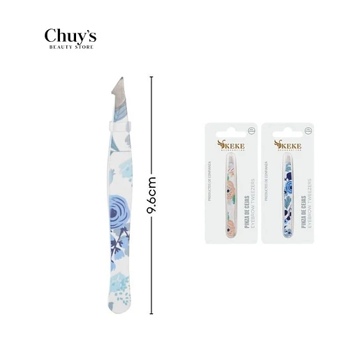 Pinza de cejas acero inoxidable 96*10mm - Chuys Beautys | Chuy's Beautys