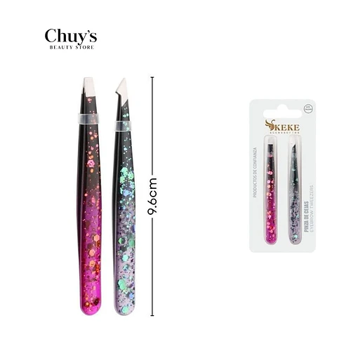 Set de Pinza Acero Inoxidable 2 Pcs - Chuys Beautys | Chuy's Beautys