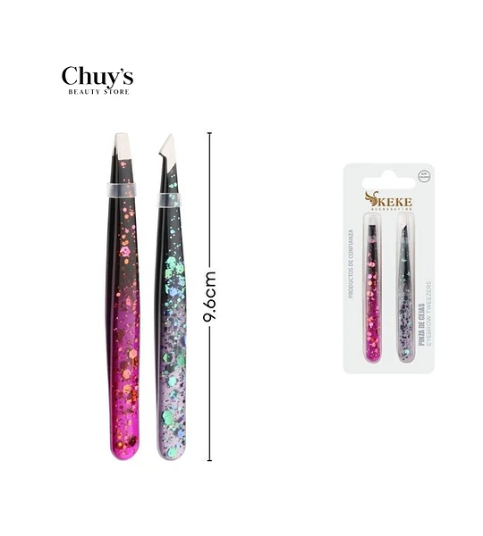 Set de Pinza Acero Inoxidable 2 Pcs