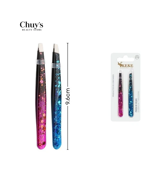 Set de pinza acero inoxidable 2 piezas
