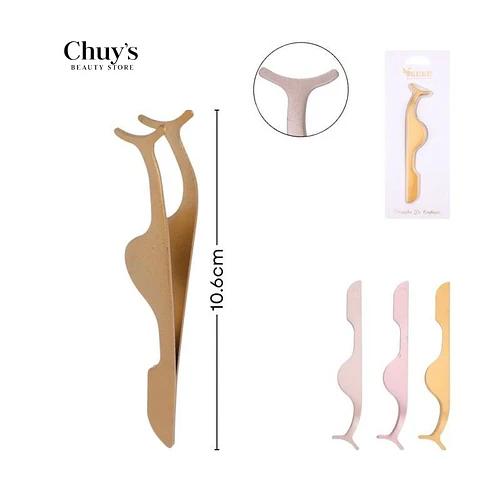 Pinza aplicadora de pestana acero inoxidable 10,8cm - Chuys Beautys | Chuy's Beautys