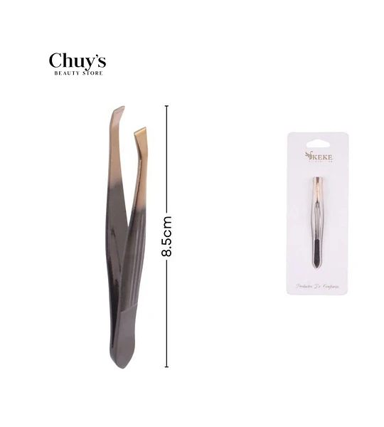 Pinzas para cejas acero inoxidable 8,8cm