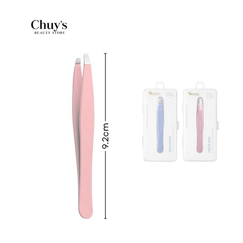 Pinzas para cejas acero inoxidable 92*10mm - Chuys Beautys | Chuy's Beautys
