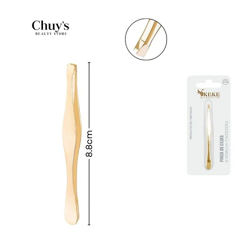 Pinzas para cejas doradas - Chuys Beautys | Chuy's Beautys