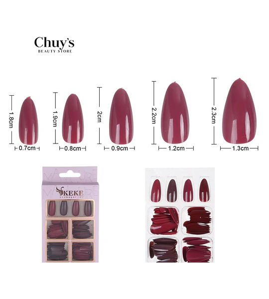 Unas Unicolor 96 Pcs