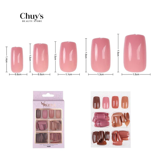 UNAS UNICOLOR 96PCS - Chuys Beautys | Chuy's Beautys