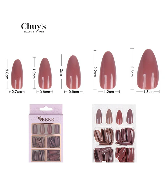 Unas Unicolor 96 Pcs