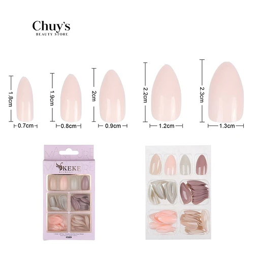 Unas Unicolor 96 Pcs - Chuys Beautys | Chuy's Beautys