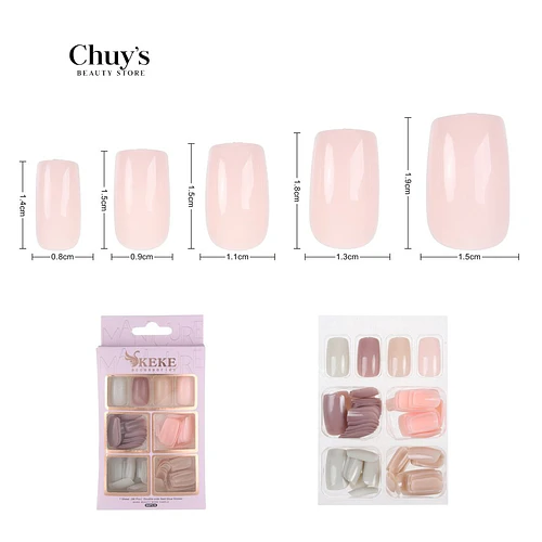 UNAS UNICOLOR 96PCS - Chuys Beautys | Chuy's Beautys