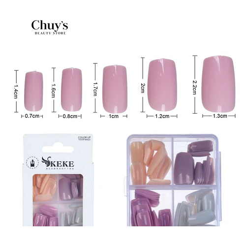 Unas Tips Colores 96 Pcs - Chuys Beautys | Chuy's Beautys