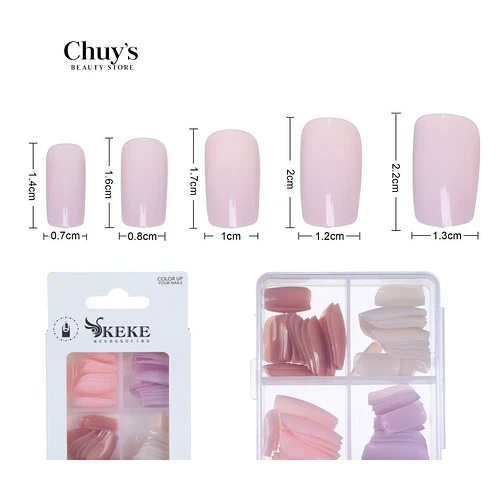 Unas Tips Colores 96 Pcs - Chuys Beautys | Chuy's Beautys